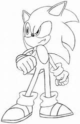 Coloring Sonic Super Pages Hedgehog Printable Popular Kids sketch template