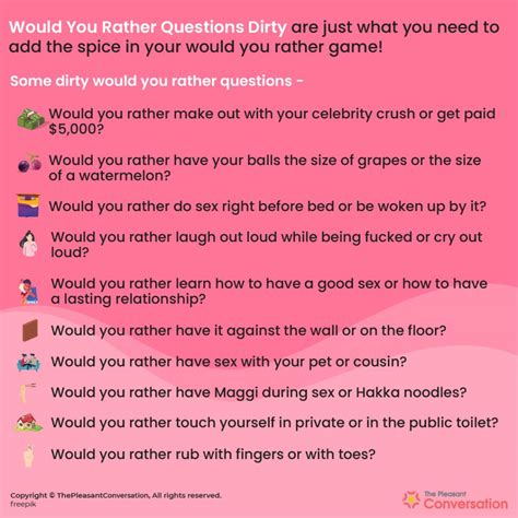 questions dirty  spice   conversation