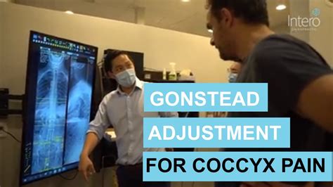 coccyx tailbone pain relief  adjustment  gonstead