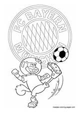 Coloring Pages Bayern Munich Soccer Fc Barcelona Madrid Manchester Ac United Real sketch template