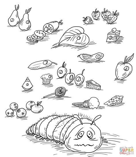 hungry caterpillar coloring pages    hungry