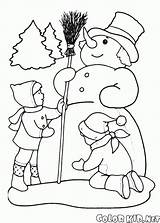 Snowmans Hat Snowman sketch template