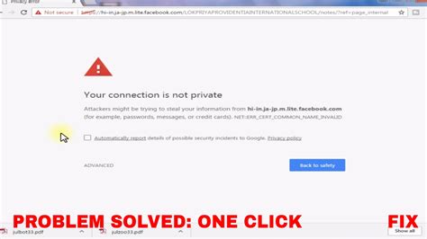 fix  connection   private  chromefirefox fix   click problem solved connection