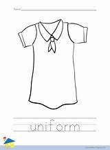 Uniform Polo sketch template