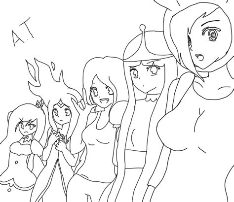 Adventure Time Female Characters In Process By