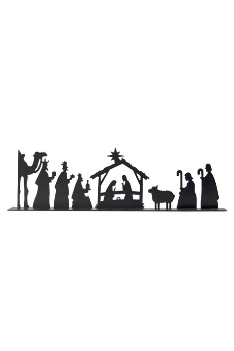 silhouette nativity presepios natal decoracao