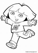 Dora Coloring Pages Browser Explorer Window Print sketch template