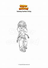 Subway Surfers Tricky Colorear Disegno Supercolored sketch template