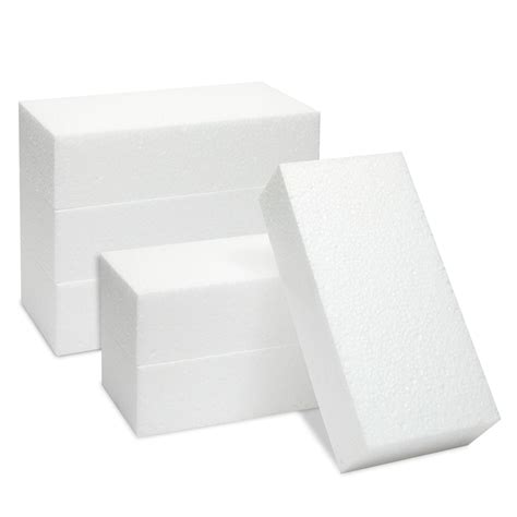 buy  pack foam blocks  crafts white rectangle polystyrene block  kids diy modeling