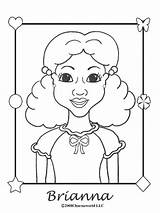 Pages Brianna Coloring Printable African Girls American Template Colouring Kids sketch template