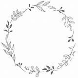 Floral Frames Hand Twigs sketch template