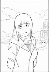 Hinata Kushina Uzumaki sketch template