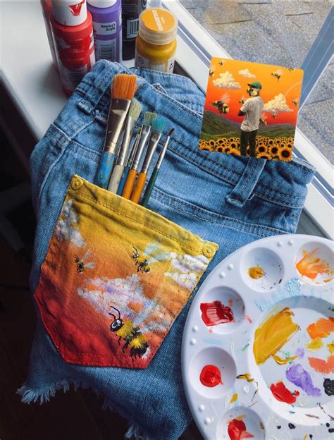 jean pocket painting ft tyler  creator painted clothes diy art