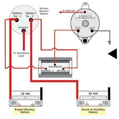 dual alternator battery isolator wiring diagram alternator car