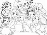 Coloring Pages Princess Disney Girls Baby Ariel Choose Board Little Kawaii Characters sketch template