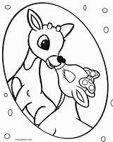 Rudolph Coloring Pages Clarice Printable Reindeer Nosed Red Cool2bkids Getcolorings Kids Pag Color Getdrawings sketch template