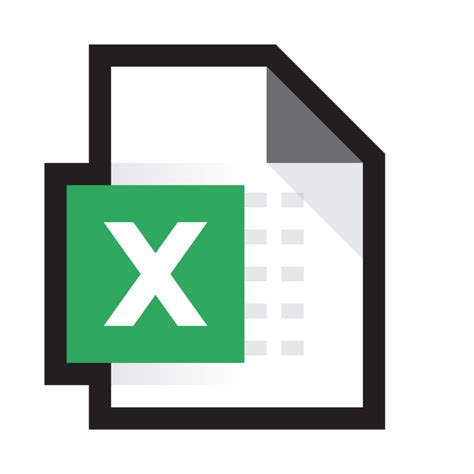 microsoft excel icon   colored outline style