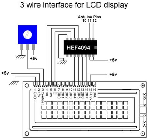wires interface  lcd display  arduino  arduino  projects