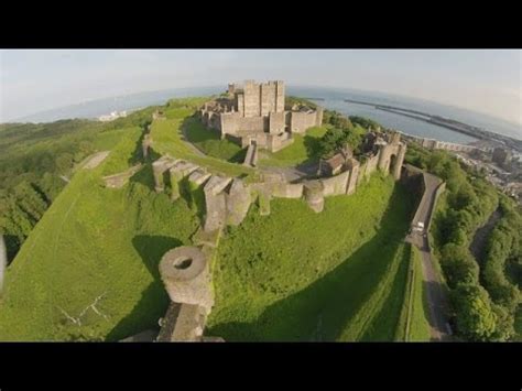 dover castle aerial view youtube