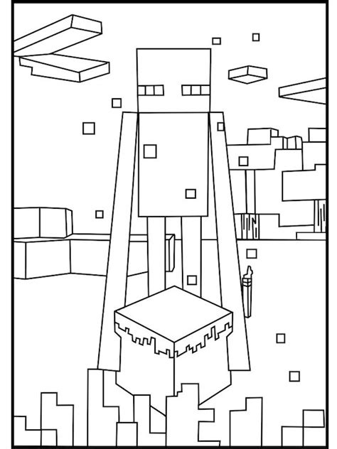 kleurplaat minecraft man leukekleurplatennl
