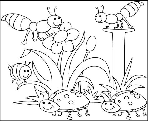 printable spring coloring pages kindergarten