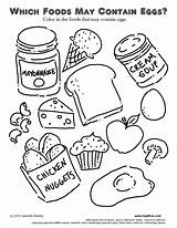 Food Coloring Pages Choose Board sketch template