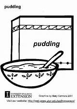 Pudding Coloring Pages Printable Large Edupics sketch template