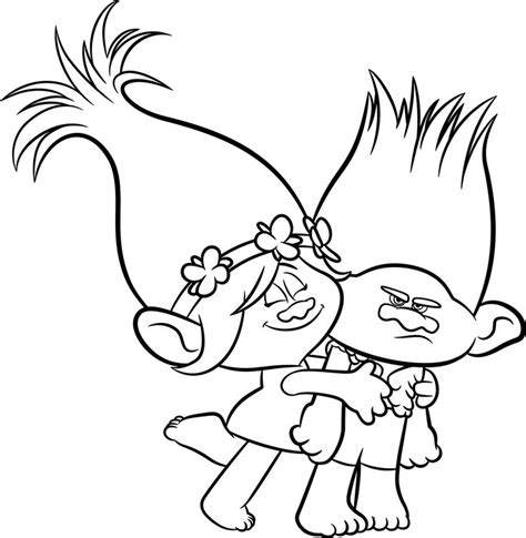 princess poppy  branch coloring page   thousands