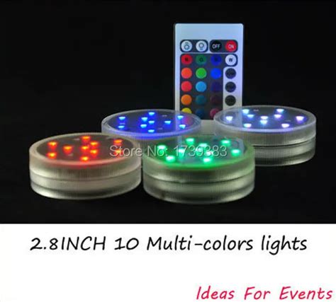 buy pcslot wholesale  submersible led light multi colors leds