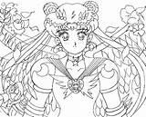 Moon Coloring Pages Sailor Lineart Eternal Aleena Cartoons Deviantart Post Newer Older Group sketch template