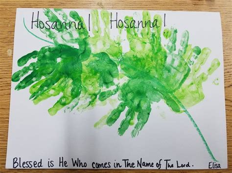 palm sunday preschool craft  coloring pages