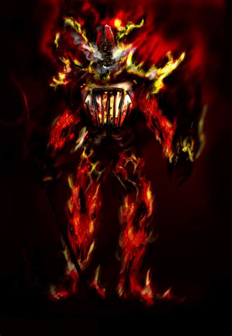 fire demon  dimgraphic  deviantart