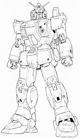 Coloring Gundam Request sketch template