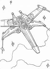 Wars Star Spaceship Coloring Drawing Pages Spaceships Getdrawings sketch template