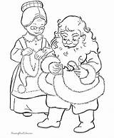 Coloring Santa Pages Mrs Claus Christmas Mr Clipart Printable Kids Color Print Clause His Sheets Vintage Printing Help Miss Holiday sketch template