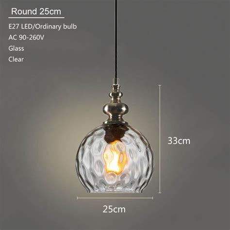 Modern Creative Europe Glass Pendant Light Led E27 With 3 Colors For