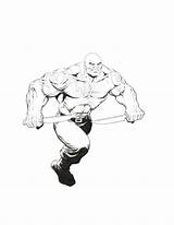 Drax Coloring Pages Destroyer Marvel sketch template