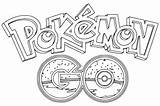 Pokemon Go Coloring Logo Pages sketch template