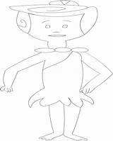 Wilma Coloring Flintstone Kids Printable Pages sketch template