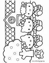 Kitty Hello Coloring Pages School Colouring Mimmy Printable Fifi Friends Print Her Going Kids Sheets Book Birthday Color Cartoon Back sketch template