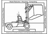 Coloring Container Loader Large sketch template