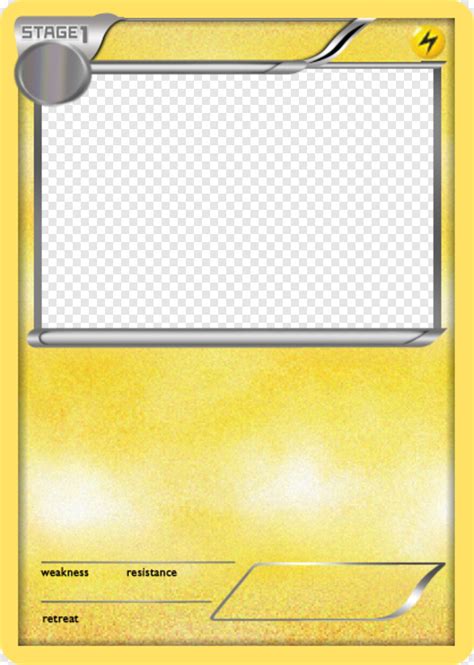 empty pokemon card template