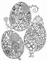 Coloring Easter Adults Pages Egg Floral Printable Hard Sheets Colouring Adult Mandala Print Coloringgarden Kids Eggs Spring Ostern Pdf Book sketch template