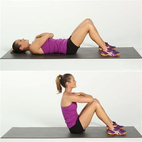core full sit ups body weight exercises popsugar fitness photo