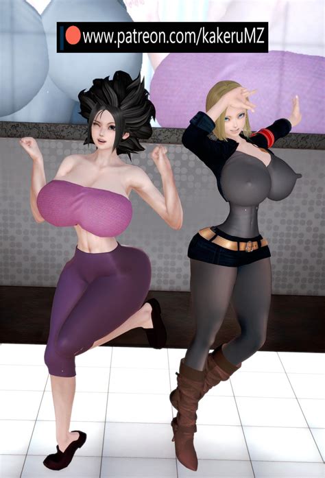 Rule 34 Android 18 Big Ass Big Breasts Big Butt Black Hair Blonde