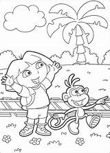 Dora Explorer Aventureira Exploratrice Pintar Coloriage Exploradora Macaco Esploratrice Tren Verkenner Botas Ausmalbilder Colorare Acceuil Llegando Babouche Malvorlagen Paginas Cirque sketch template