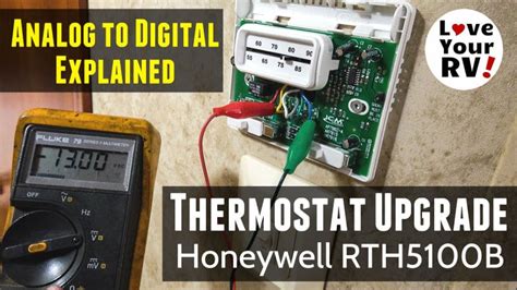 rv digital thermostat upgrade mod explained   winterize  rv