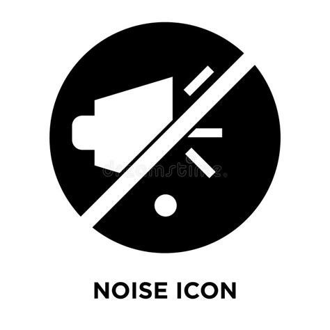 noise icon vector isolated  white background logo concept  stock vector illustration
