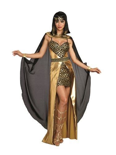 Womens Glamourous Metallic Cleopatra Costume Minidress Size Women