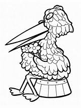 Fabeltjeskrant Uil Meneer Stork Animaatjes Juffrouw Ooievaar Coloriages Newspaper Fabled Leukekleurplaten Coloringpage Animes sketch template